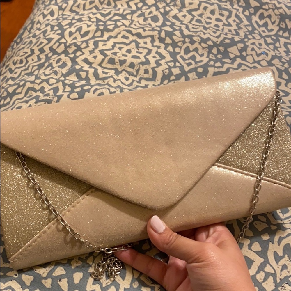 Cute gold clutch